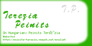 terezia peinits business card